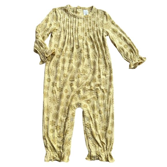 Kate Quinn 2021 Snowflakes Long-sleeve Bodysuit Bamboo Baby Sz 18-24 Months - Picture 2 of 6